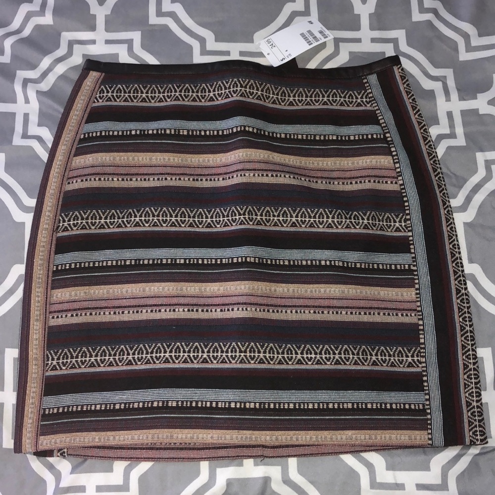 Multi-Colored Striped Skirt